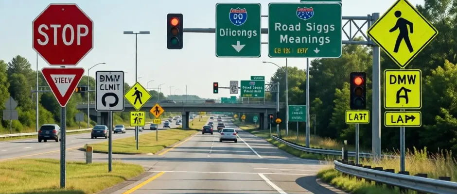 dmv road signs and meanings